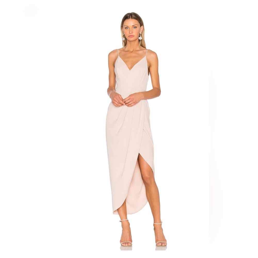Shona Joy Cocktail Draped Dress in color Ballet